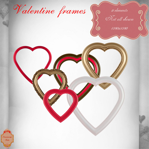 Scrap-kit - Valentines Day Celebrate 2012 - Hearts Frames