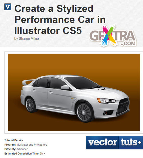 Create a Stylized Performance Car in Illustrator CS5 - Tuts+ Premium Tutorial