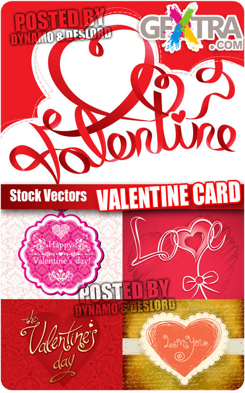 Valentine card - Stock Vectors