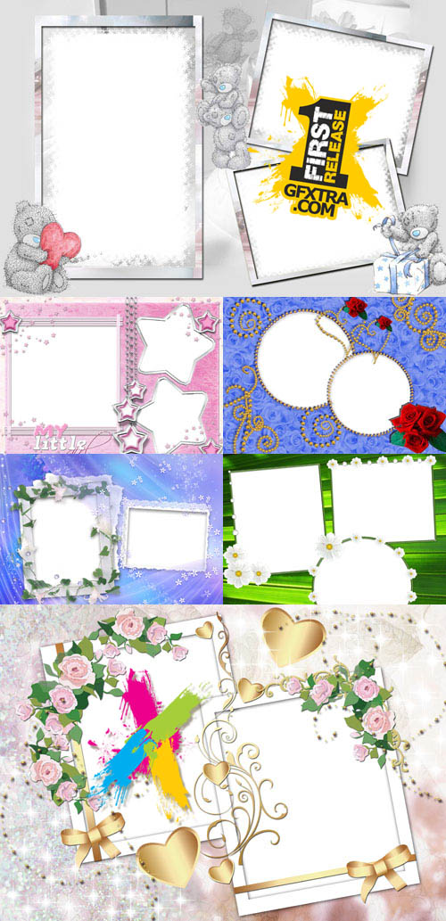 Collection of Photo frames for Valentine\'s Day pack 18
