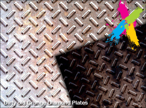 Grunge Diamond Plate