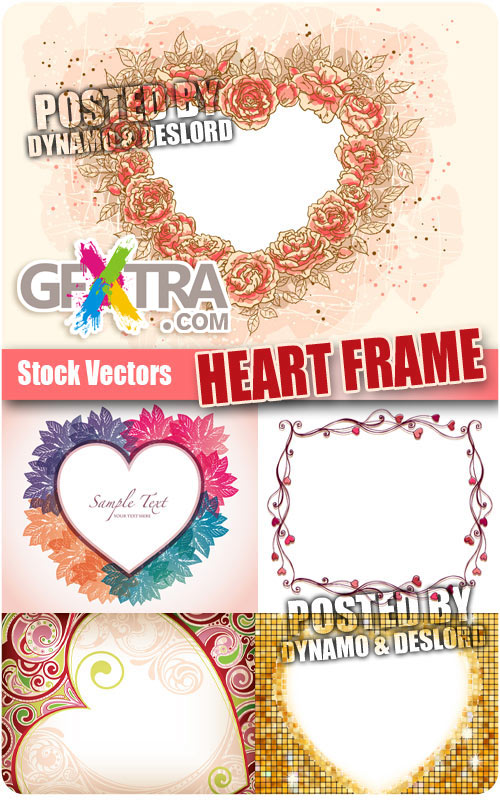 Heart Frames - Stock Vectors 5xEPS