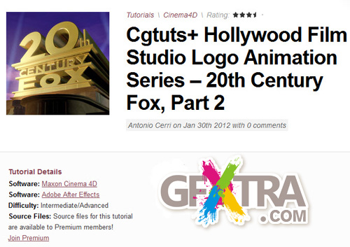 Cgtuts+ Hollywood Film Studio Logo Animation Series – 20th Century Fox - Day 2