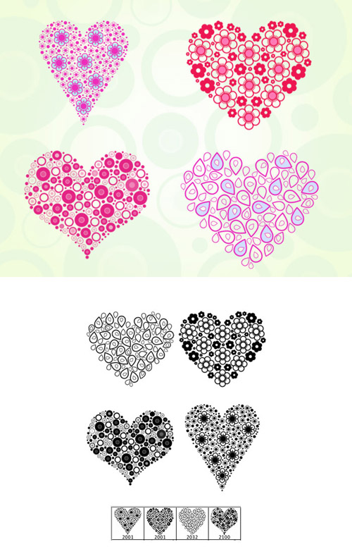 Hearts of Today Brushes Set