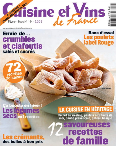 Cuisine et Vins de France 144 - Fevrier-Mars 2012