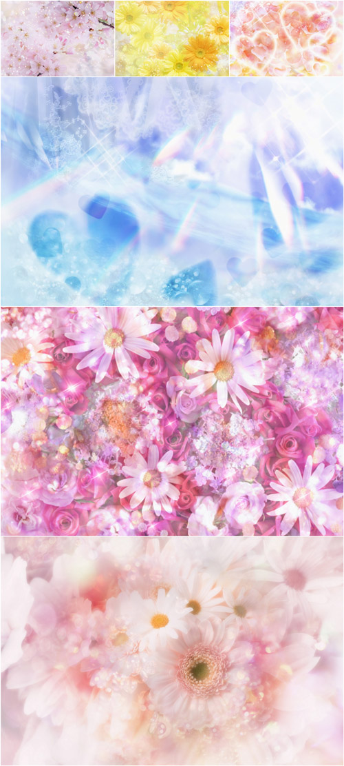 New 2012 Creative Romantic And Floral Colored Backgrounds Vol.2