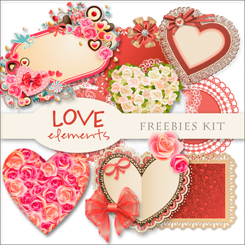 Scrap-kit - lots of love for Valentines Day 2012 Part 3