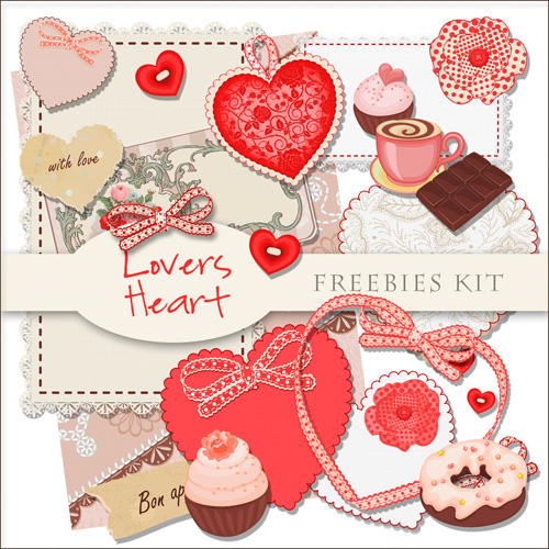 Scrap-kit - lots of love for Valentines Day 2012 Part 4