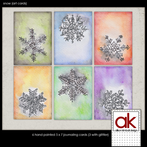 Creative Colored Art Cards Backgrounds 2012 Wiith Snowflakes