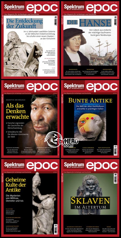 Spektrum Epoc Archaologie und Geschichte Magazin Jahrgang, 2011 Full Year Collection