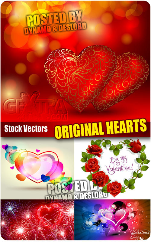 Original Hearts 2 - Stock Vectors