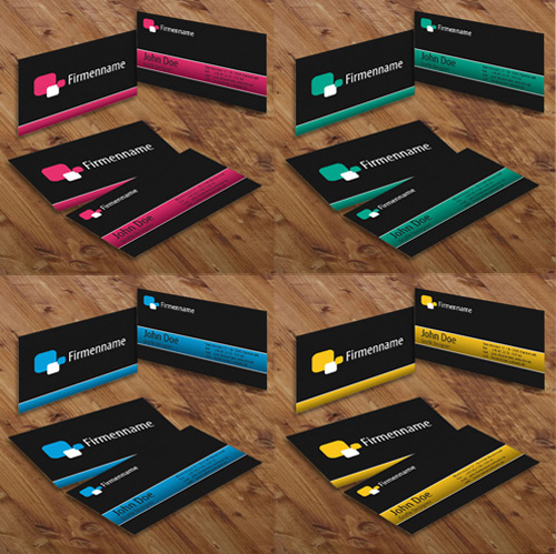Elegant Business Cards in 4 colors