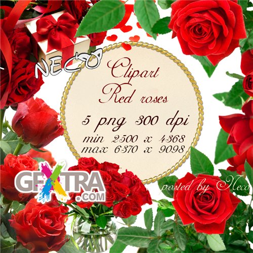 Clipart red roses 2