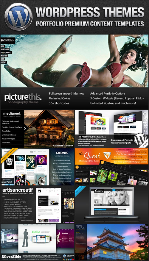 ThemeForest Premium Wordpress Portfolio Themes