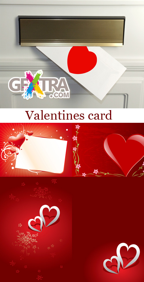 Stock Photo: Valentines Cards 6xJPGs