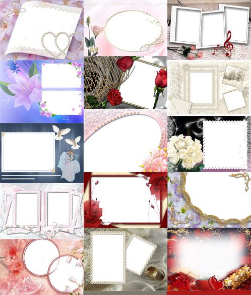 Photo frames for Valentine\'s Day pack 21