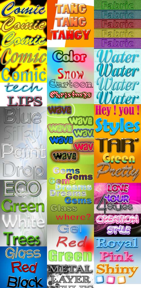Photoshop Text Layer Styles Pack 29