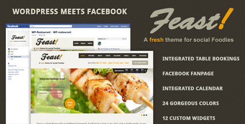 ThemeForest - Feast - Facebook Fanpage & WordPress theme