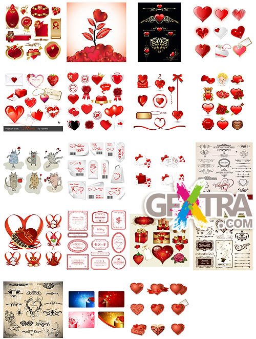 Valentine's Day - BIG Collection 59xJPG, 19xEPS