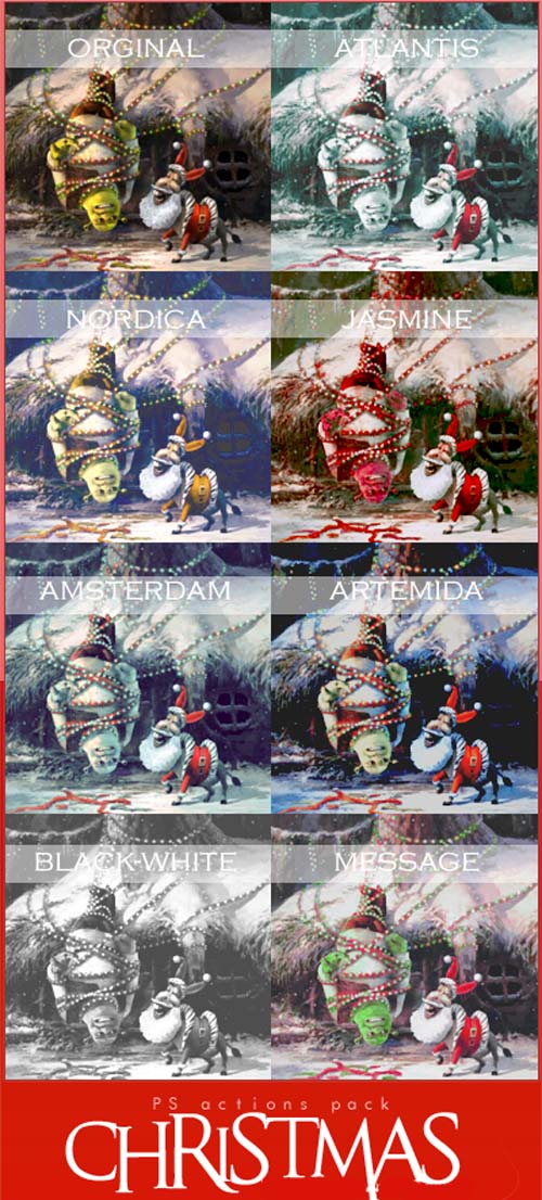 Christmas Photoshop actions