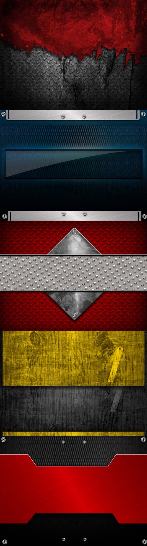 Collection of Metal Backgrounds for Photoshop pack 4