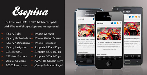 ThemeForest - Esepina Mobile | HTML5 & CSS3 And iWebApp - Rip