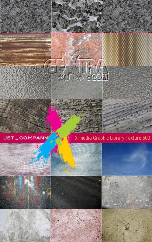 X-media Graphic Library Texture 500 - Jet Company