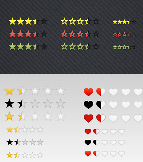 Psd Rating Elements