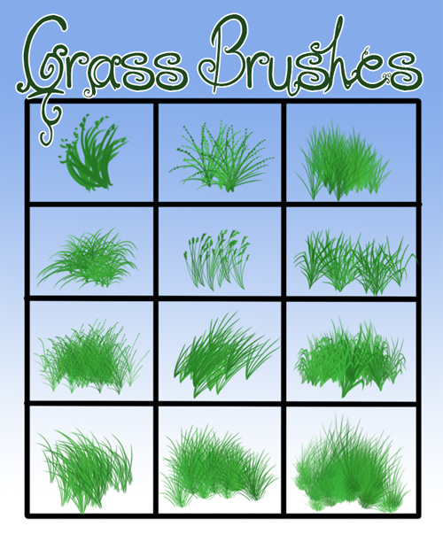 Grass Brushes Set