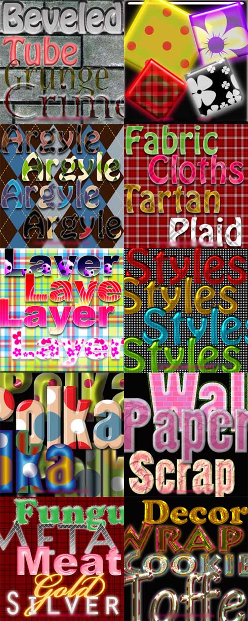 Photoshop Text Layer Styles Pack 31
