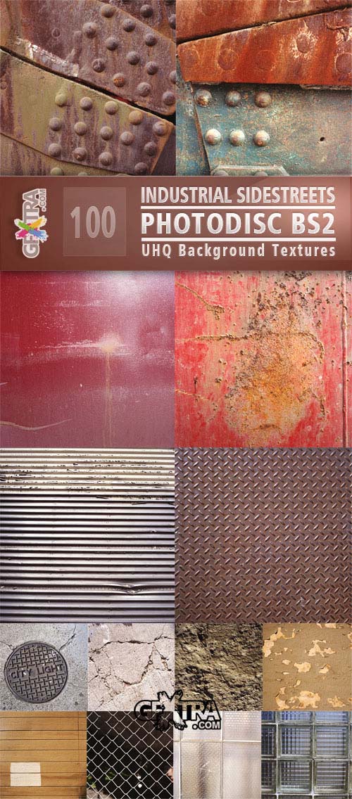 Photodisc Industrial Sidestreets - 100 UHQ Background Textures