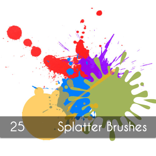Splatter Brushes Set