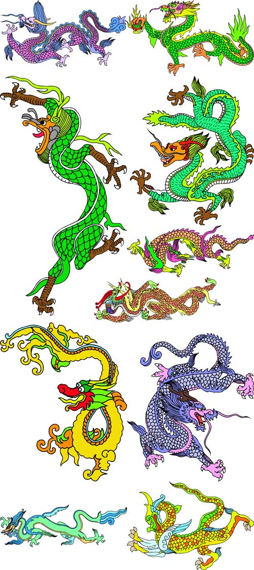 Collection of Dragon Psd 2012