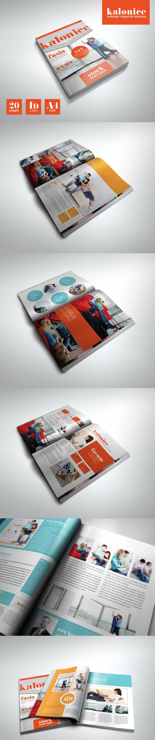 20 Pages Professional Magazine Template: Kalonice