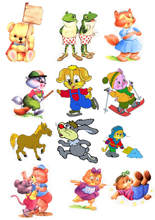 Children\'s cartoon characters pack 2