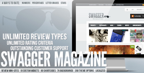 ThemeForest - SwagMag - Magazine/Review Theme v1.3 for Wordpress 3.x