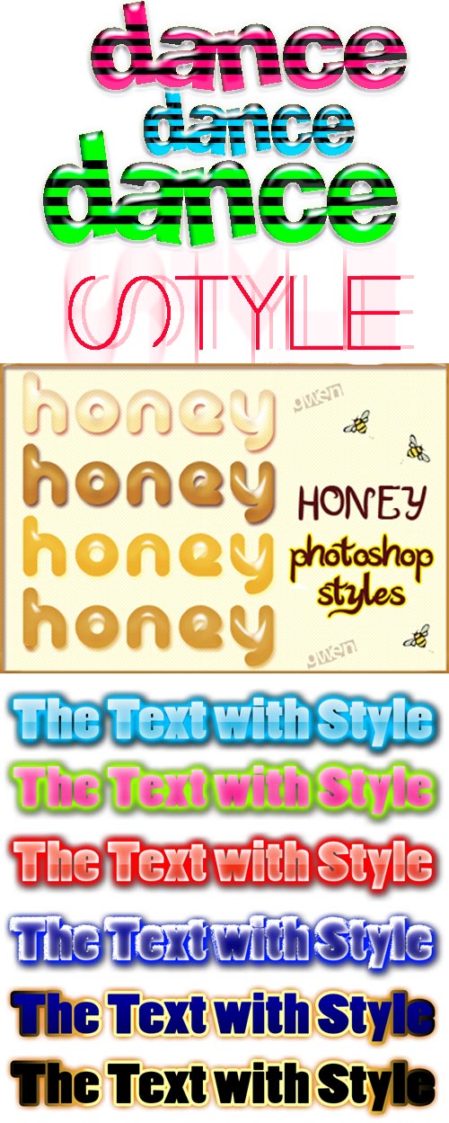 Dance and Honey Text Styles