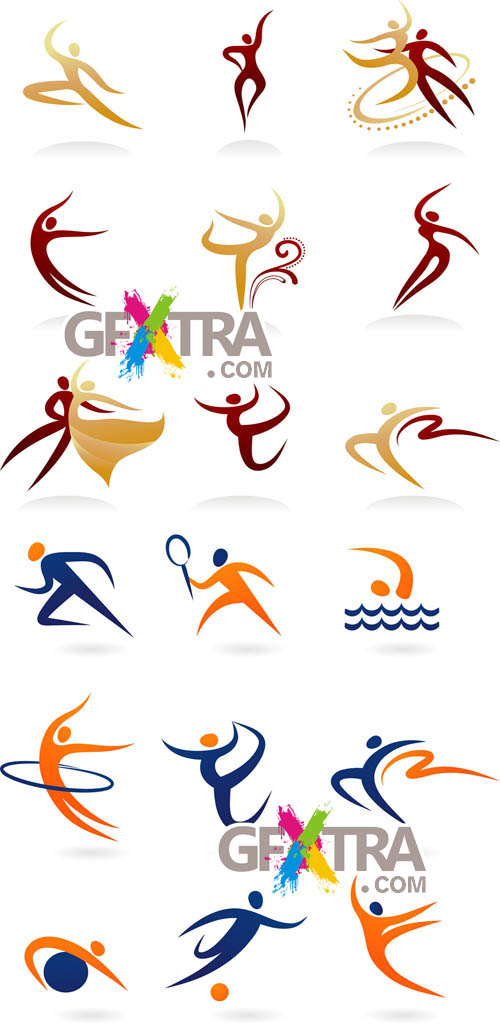 Sports and Dance Vectors, 2xEPS