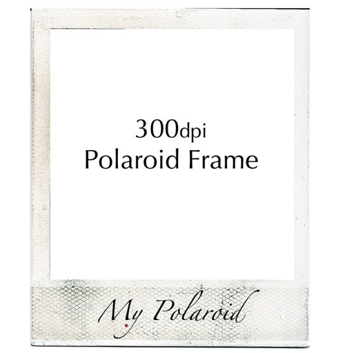 Authentic Vintage Polaroid Frame PSD