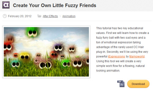 AETuts+ Create Your Own Little Fuzzy Friends