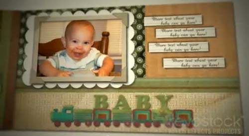 Revostock After Effects Project - Baby Boy Scrapbook