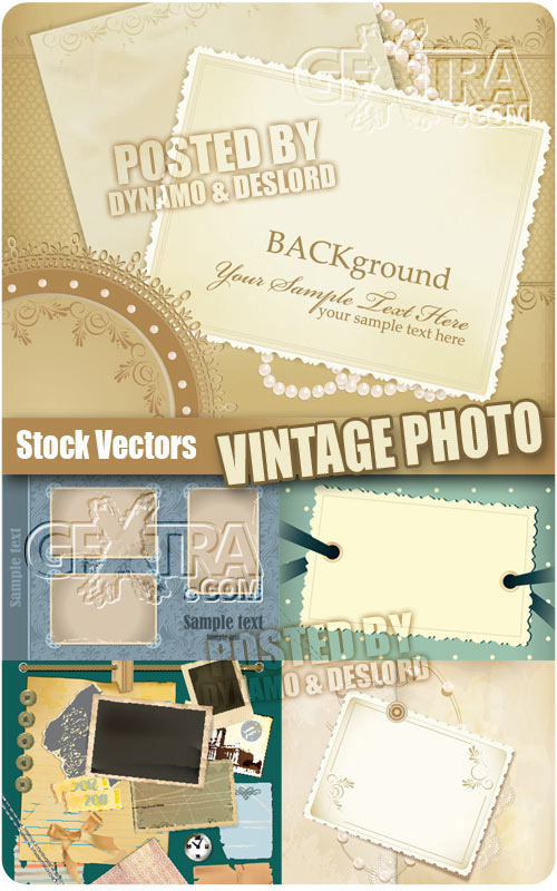 Vintage photo - Stock Vectors