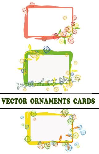 Vector ornament card 