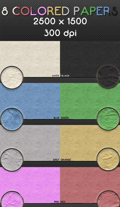 HQ Textures - Colored Papers