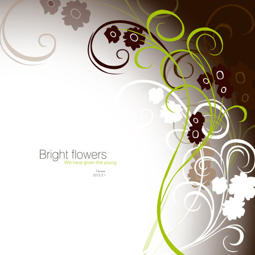 Bright Flowers Psd