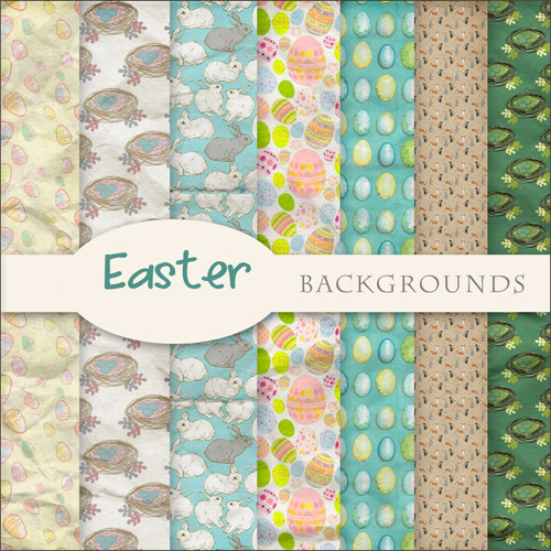 Textures - Easter Holliday 2012 Backgrounds for Creative Design