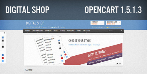 ThemeForest - Digital Shop updated 18.02.2012 for OpenCart 1.5.1.3