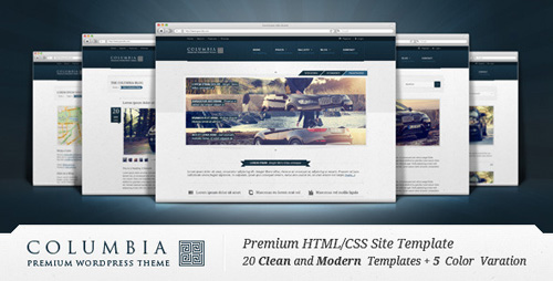 ThemeForest - Columbia Premium HTML/CSS Template - RiP