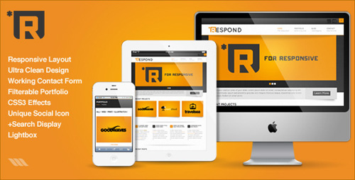 ThemeForest - Respond HTML - Rip