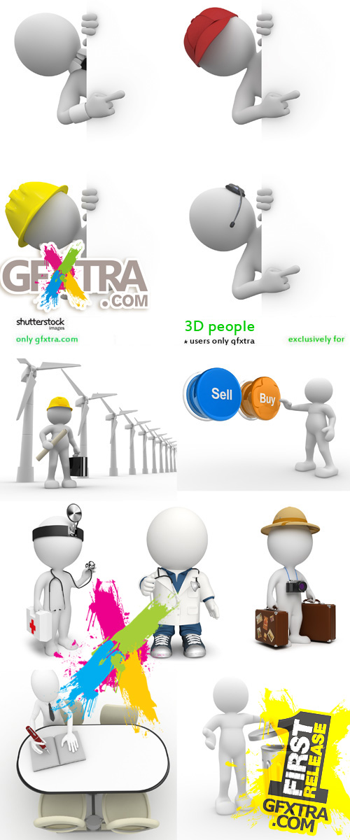 3D people 49 UHQ JPEG photos